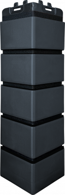 Угол Grand Line Клинкерный кирпич Design графит со швом RAL 9005