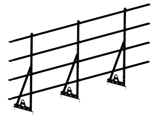 Ограждение кровельное PRESTIGE ZN NEXT фальц H-1200/3,0м (4трубы) ГОСТ Р 53254-2009