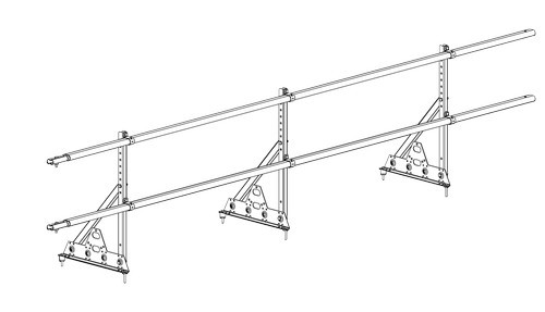 Ограждение кровельное PRESTIGE ZN NEXT H-600/3,0м (2трубы) ГОСТ Р 53254-2009