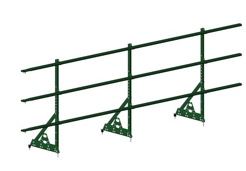 Ограждение кровельное PRESTIGE ZN NEXT H-900/3,0м (3трубы) ГОСТ Р 53254-2009