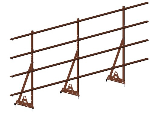 Ограждение кровельное PRESTIGE ZN NEXT H-1200/3,0м (4трубы) ГОСТ Р 53254-2009