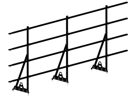 Ограждение кровельное PRESTIGE ZN NEXT H-1200/3,0м (4трубы) ГОСТ Р 53254-2009