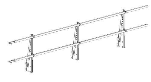 Ограждение парапетное PRESTIGE H-600/3,0м (2трубы) ГОСТ Р 53254-2009 V1;V2