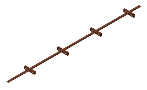 Снегозадержатель PRESTIGE ZN 45*25 (овал) 3,0м SINGLE фальц